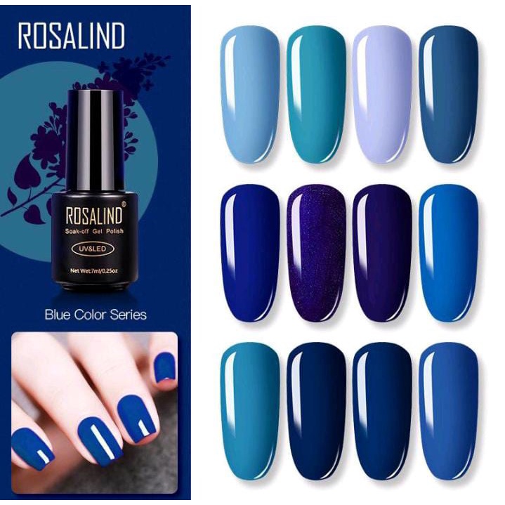 ROSALIND BLUE COLOR SERIES GEL NAIL POLISH UV LED / KUTEK / CAT KUKU/