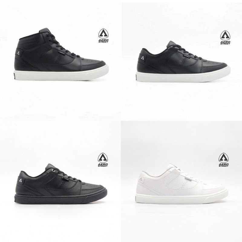 [ ORIGINAL 100% ] Aerostreet 36 - 45 Hoops Low | Hoops High - Hoops Low Hitam | Hoops Low Hitam Puti