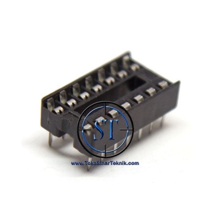 Socket IC DIP 14 Pin 2x7 Soket IC 14 kaki Soket Standar PCB