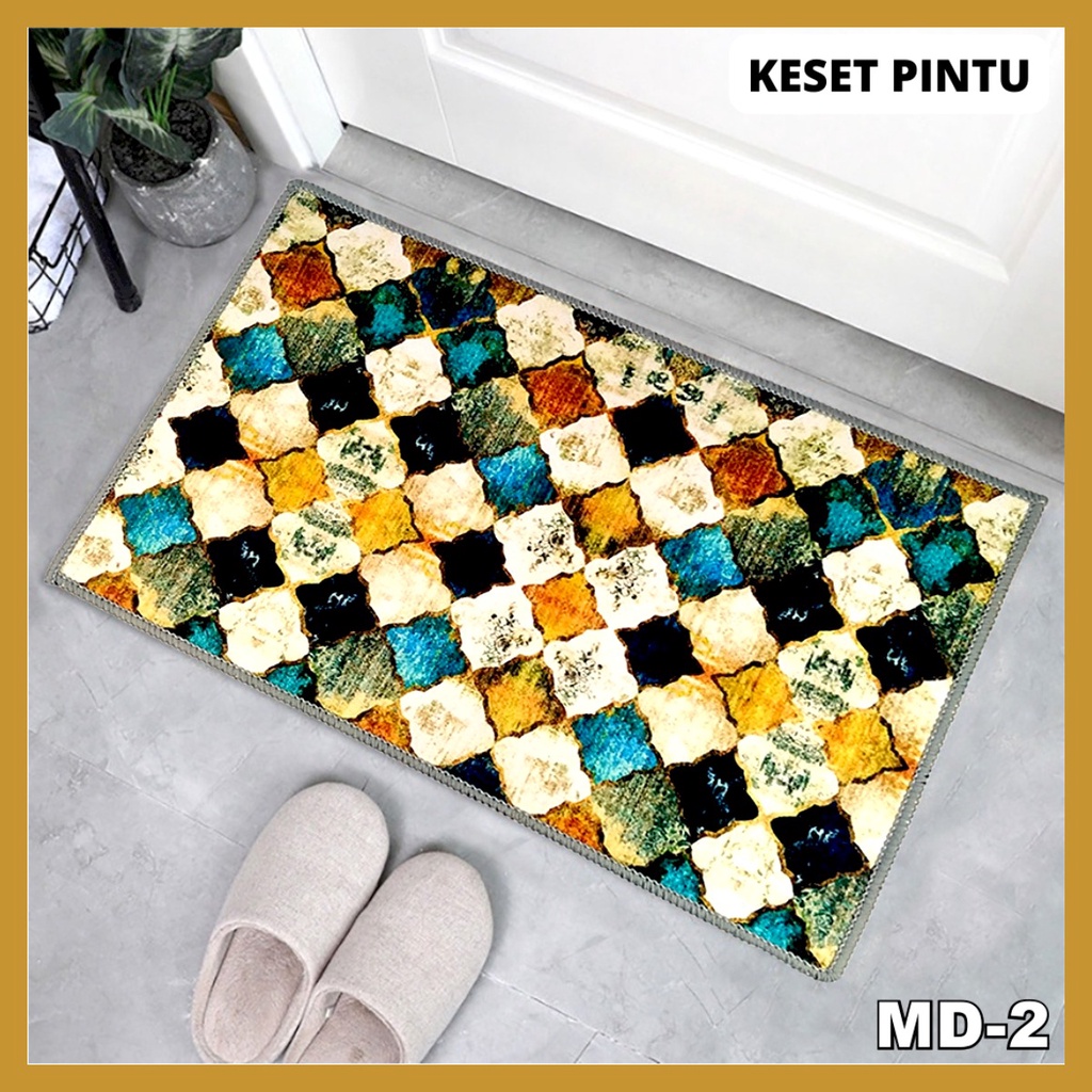 Keset Karpet Anti Slip Keset Kamar Mandi Ruangan Dapur Motif Ukuran 40x60cm Keset Lantai Perlengkapan Rumah GOSHOP88