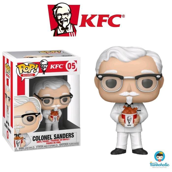 Funko POP Ad Icons KFC - Colonel Sanders with Chicken Bucket #5 Berkualitas