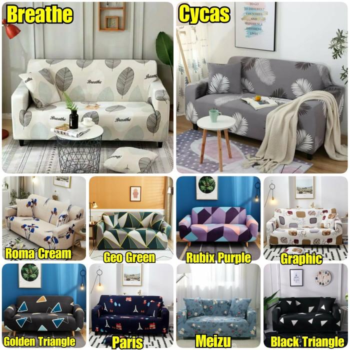 Cover Sofa Sarung Sofa 1/2/3 Seater Elastis Pembungkus Kursi Sofa