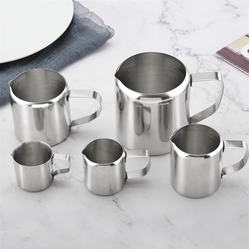 gelas takar ukur gula susu 3oz 90ml / milk sugar pot pitcher stainless steel 3 oz