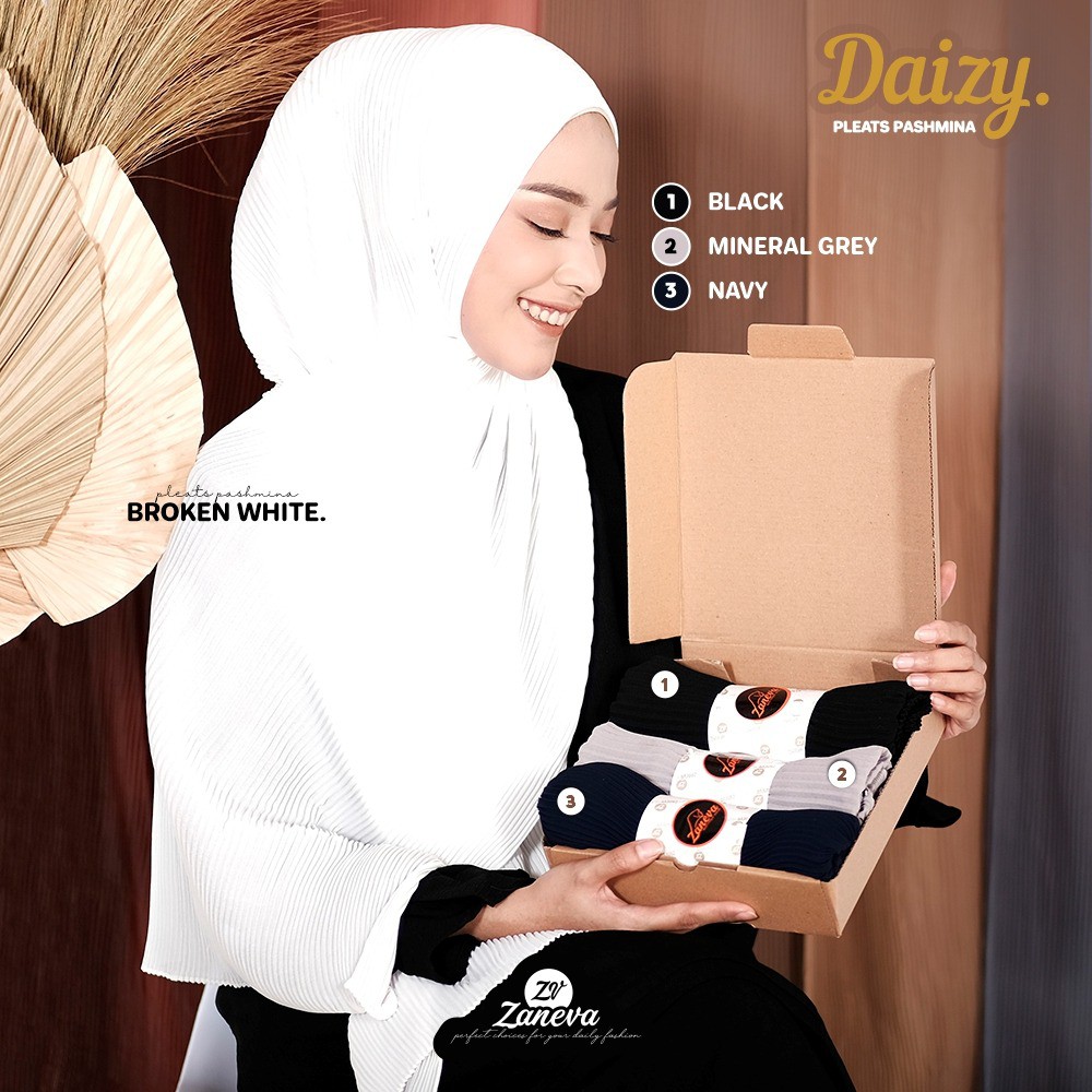 Daizy Plisket By Zaneva Hijab