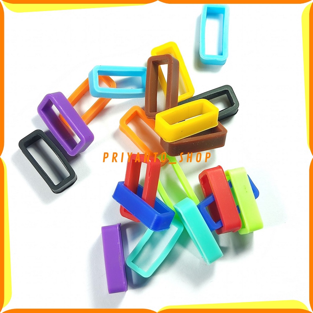 Ring Loop Ikatan Tali Karet Jam Tangan Rubber 18mm Warna termurah