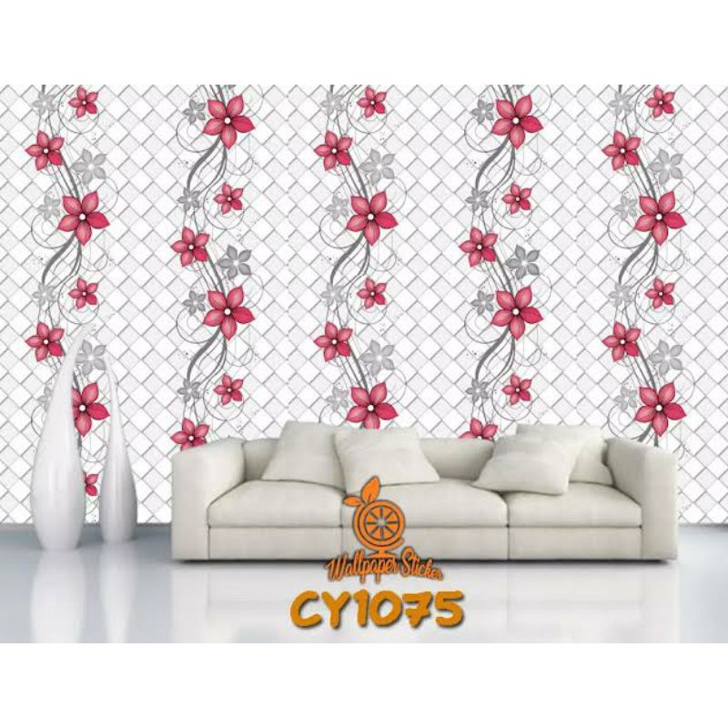 ( free ongkir_ COD) wallpaper dinding rumah CY1075 II uk 10 m x 45 cm