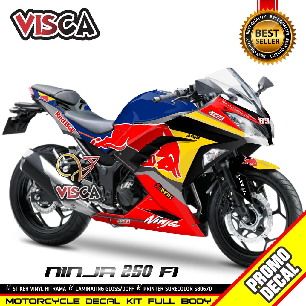 Stiker Ninja 250 Fi Striping Ninja 250 Fi Decal Motor Ninja 250 fi Full Body Stiker Ninja 250fi Deka
