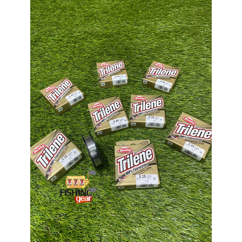 SENAR BENANG LEADER BERKLEY TRILENE 100% FLUOROCARBON 50M CLEAR PROFESSIONAL GRADE