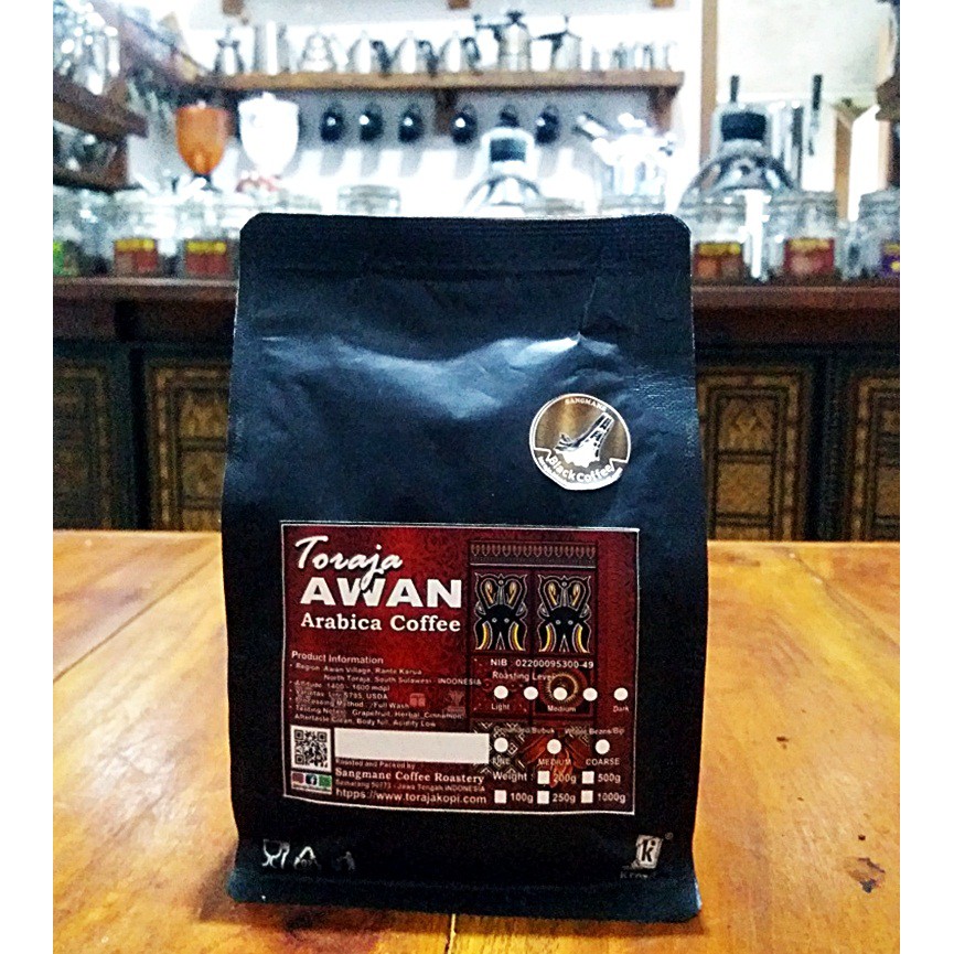 

Kopi Arabika Toraja Awan/Toraja Awan Arabica Coffee 250 gram