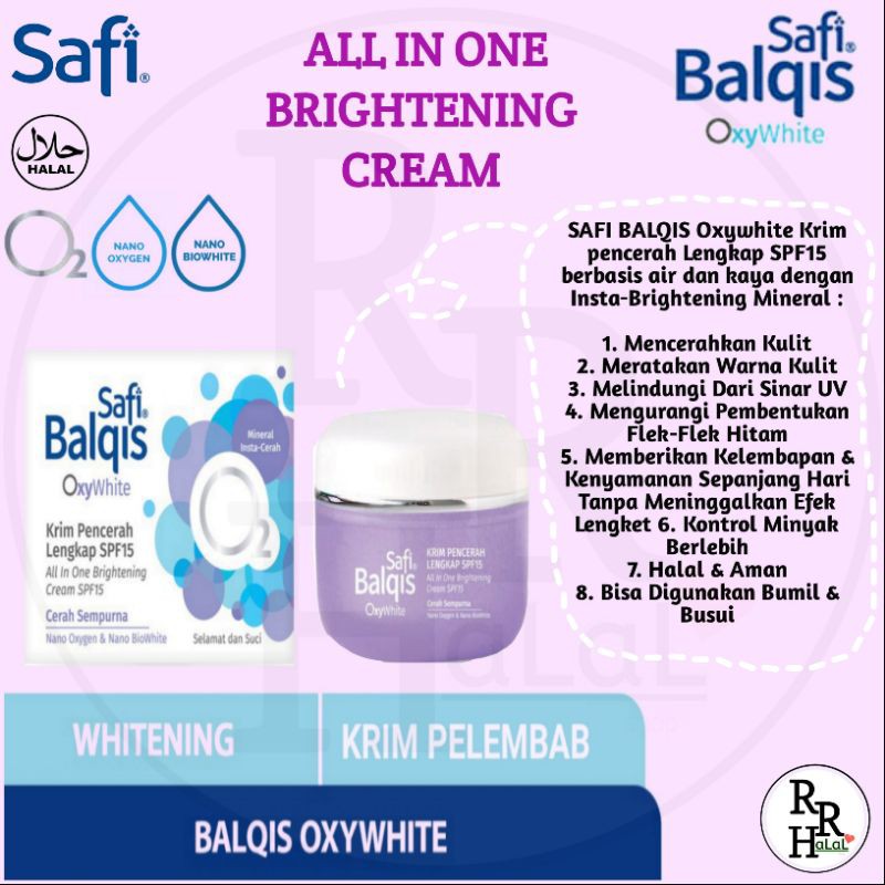 Safi Malaysia | Balqis Safi Balqis OxyWhite Complete Brightening Cream Krim Pencerah