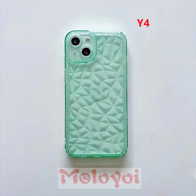 Soft Case TPU Transparan Motif Berlian 3D Untuk IPhone 14 XR 7Plus 11 14 Pro MAX 6 6s Plus 8Plus X XS MAX 7 8 SE 2020