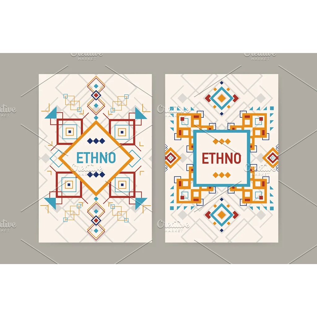 Geometric Elements In Ethnic Style