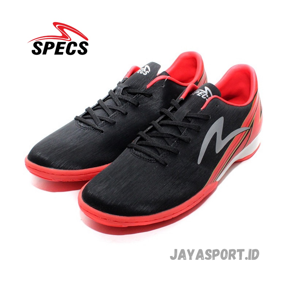 SEPATU FUTSAL SPECS ACC LIGHTSPEED 20 IN BLACK BRIGHT RED
