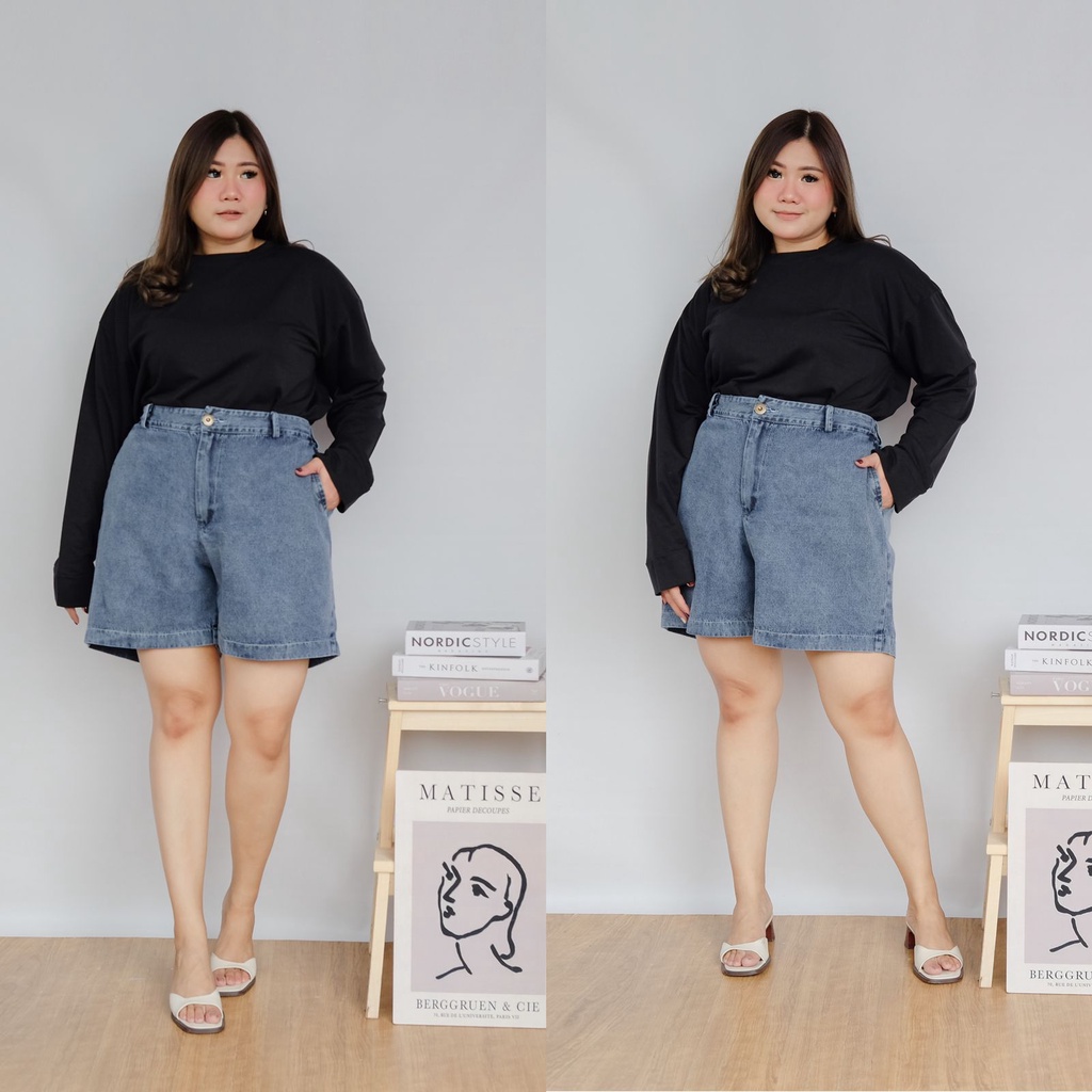 BIGWELL /CELANA JEANS PENDEK/ JEANS SHORT  / CELANA JUMBO/ CELANA BIGSIZE/ CELANA JUMBO MURAH/ CELANA BIGSIZE MURAH