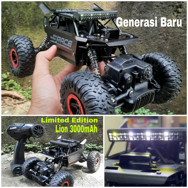 PROMO COD MOBIL REMOT CONTROL RC Offroad 4x4 METAL 4WD ROCK CLIMBER 2.4GHZ MAINAN REMOTE KONTROL