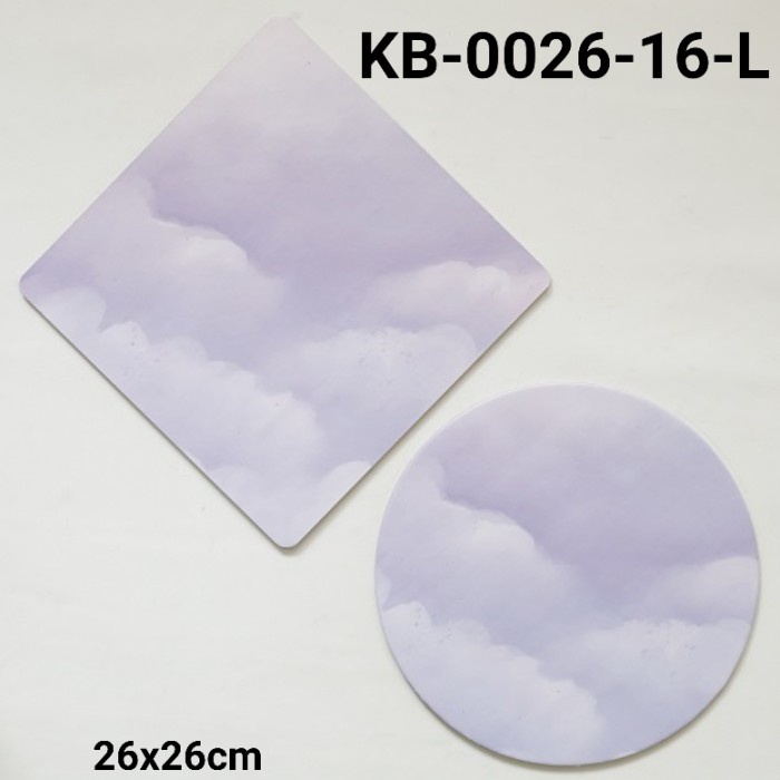 

GR-KB-0026-16 GROUP 2 CAKE BOARD ALAS KUE KOTAK BULAT 26CM GLITTER PROMO TERBARU