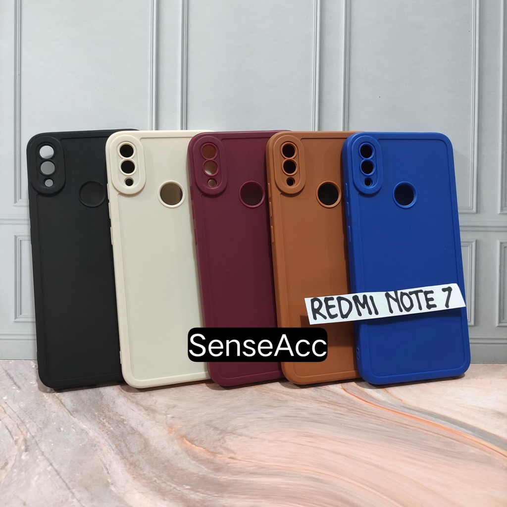 Pro Camera SoftCase Full Cover Matte Edge Case Redmi Note 7 Note 8 Note 8 Pro Note 9 Note 9 Pro Sens