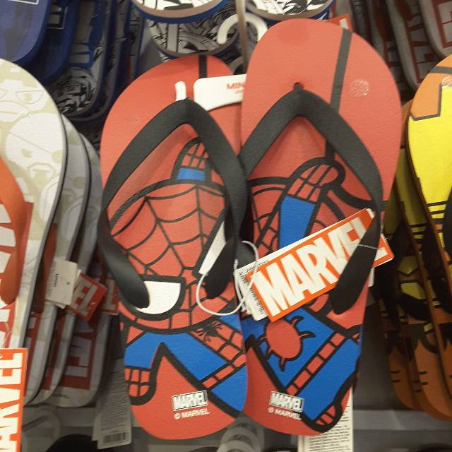MINISO ORIGINAL ASLI 100% Sandal Japit Jepit Dewasa Marvel Spiderman Iron Man Captain America SALE
