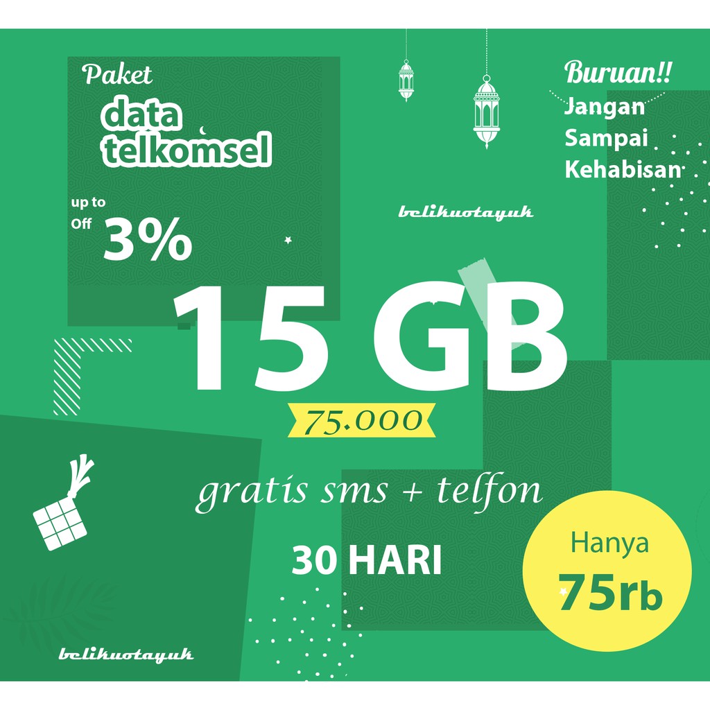 Promo Paket Data Telkomsel 15 Gb Super Sale Kuota Internet Gratis Telfo Sms Simpati Loop As Shopee Indonesia