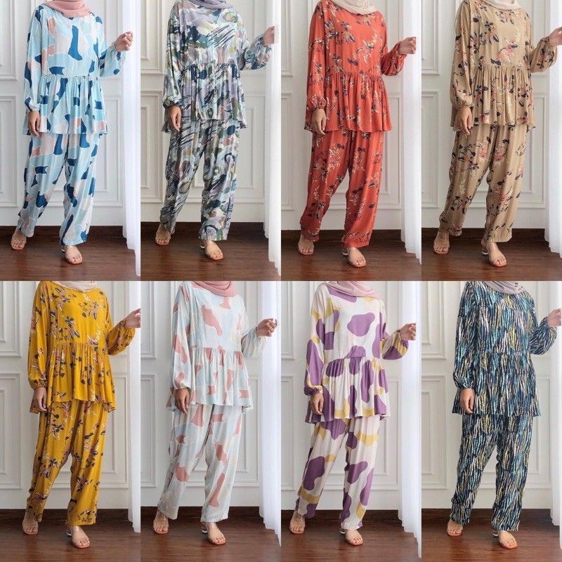 Nami set Fixpose (setelan oneset busui rayon viscose)