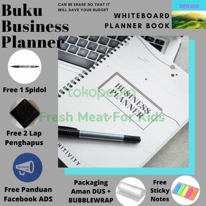 

[RESTOCK] Buku Business Planner/bisnis planner/Whiteboard planer book for bisnis
