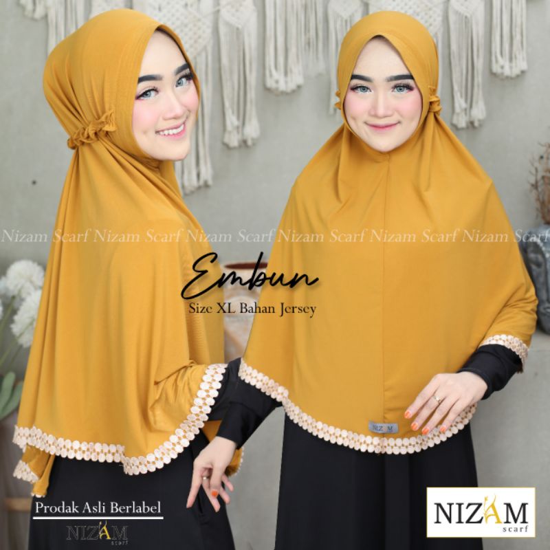 KHIMAR EMBUN SIZE XL TALI KRIWIL BY NIZAM SCARF