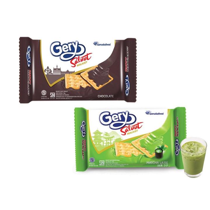 Promo Harga Gery Malkist Saluut Matcha Latte 110 gr - Shopee