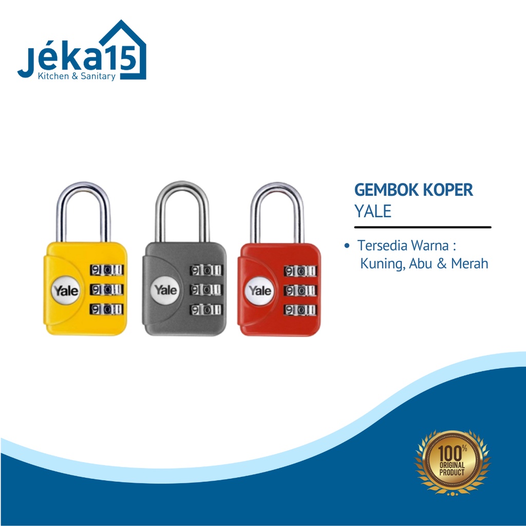 Gembok Koper | Travel Lock | Yale YP1/28/121/1