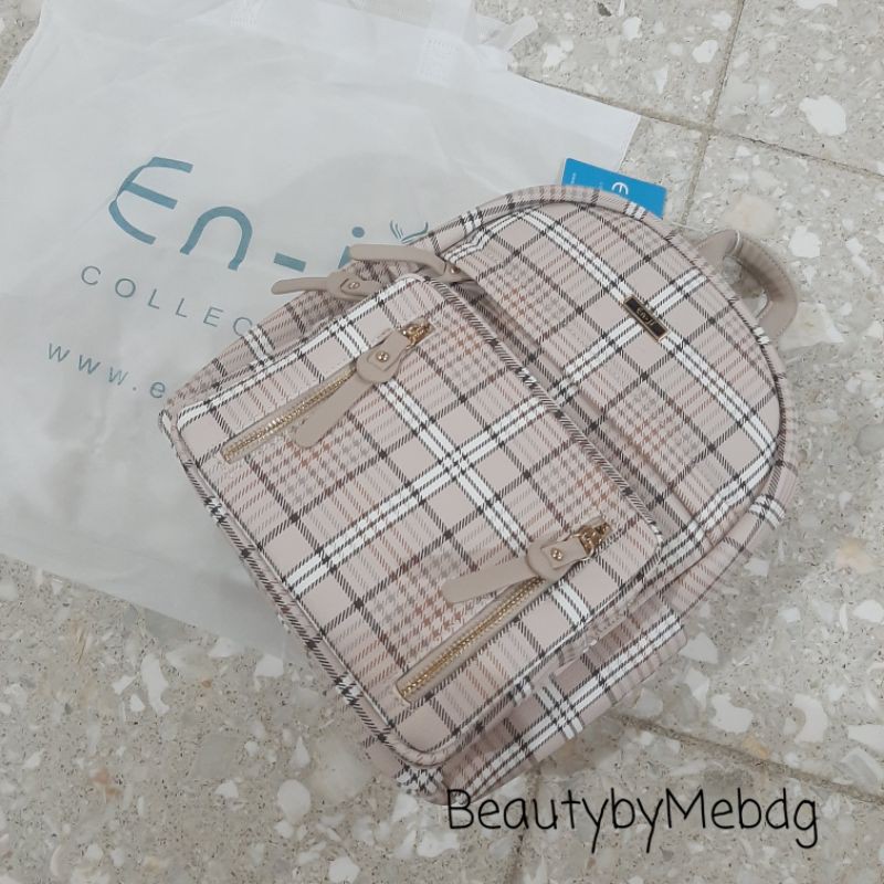 En-ji by Palomino Batya backpack - khaki / enji tas wanita / tas ransel