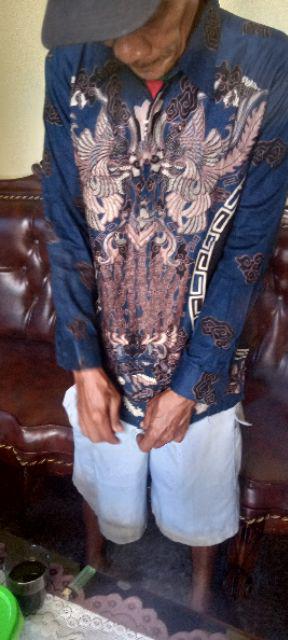 Batik Pria/ Bajubatikpria /kemeja Batik Lengan Panjang Size M L Xl Xxl Atasan Batik Seragam Terlaris