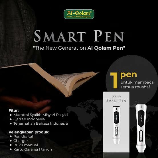Al Quran Digital SMART PEN Bisa Baca Mushaf AlQuran Biasa Garansi Resmi 1 Tahun