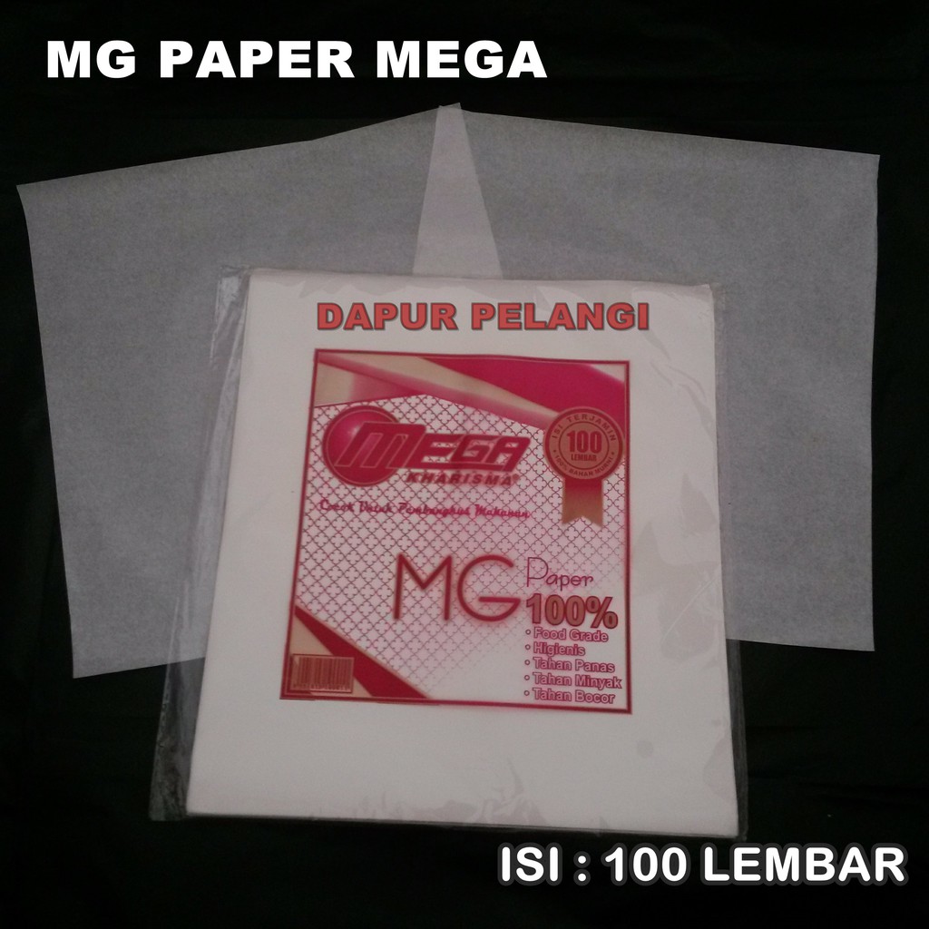 

Kertas KFC / Kertas Makanan / Kertas bungkus / Kertas Minyak / KN Paper mega isi 100lembar