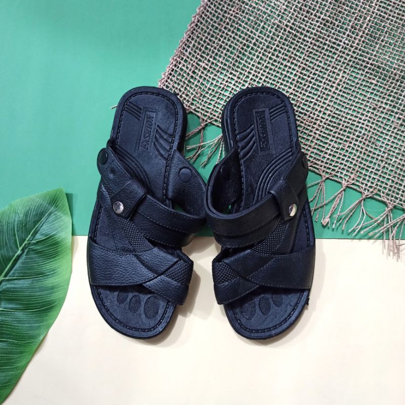 SANDAL COWOK | SANDAL SELOP | SANDAL FORMAL | SELOP KARET