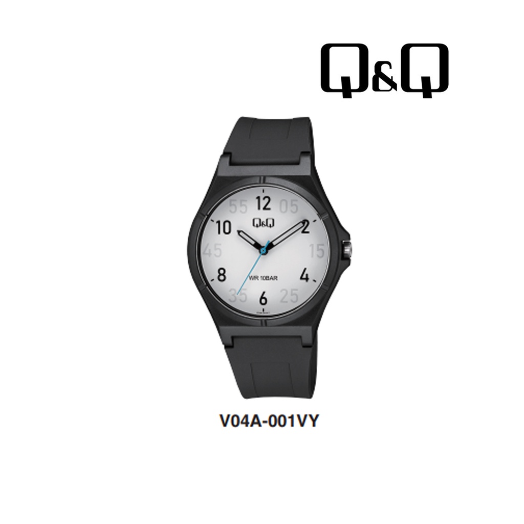 SALE Jam Tangan Pria Sporty Casual Rubber Analog Original Q&amp;Q QNQ QQ V04A Series