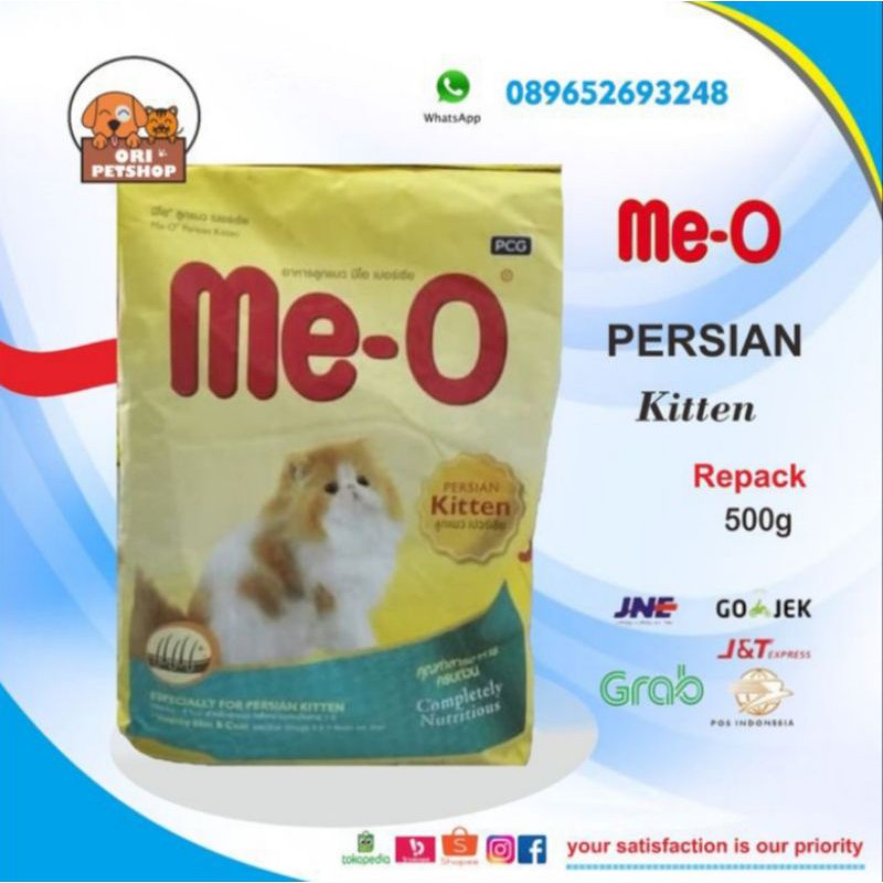 meo kitten persian repack 500g cat food repack