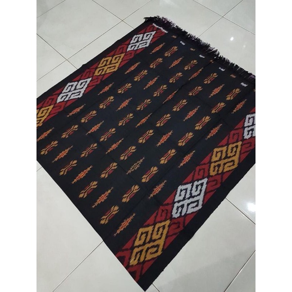 ELPHI Kain Tenun Toraja Hitam Gold