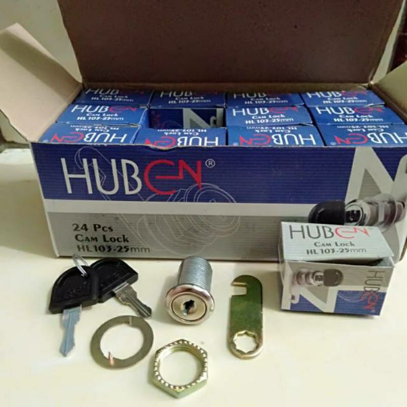 Kunci loker camlock 25 mm HUBEN