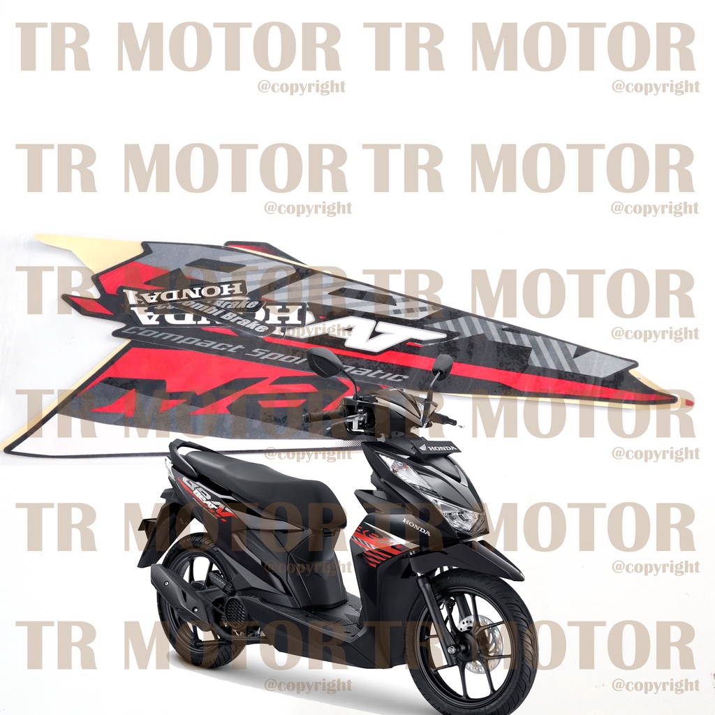 Stiker Motor Beat 2021 Sticker Striping Lis Full Set Motor