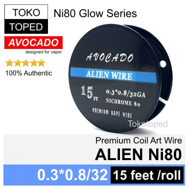 Authentic Avocado ALIEN Ni80 wire | mod rda rta rdta vapor nichrome 80