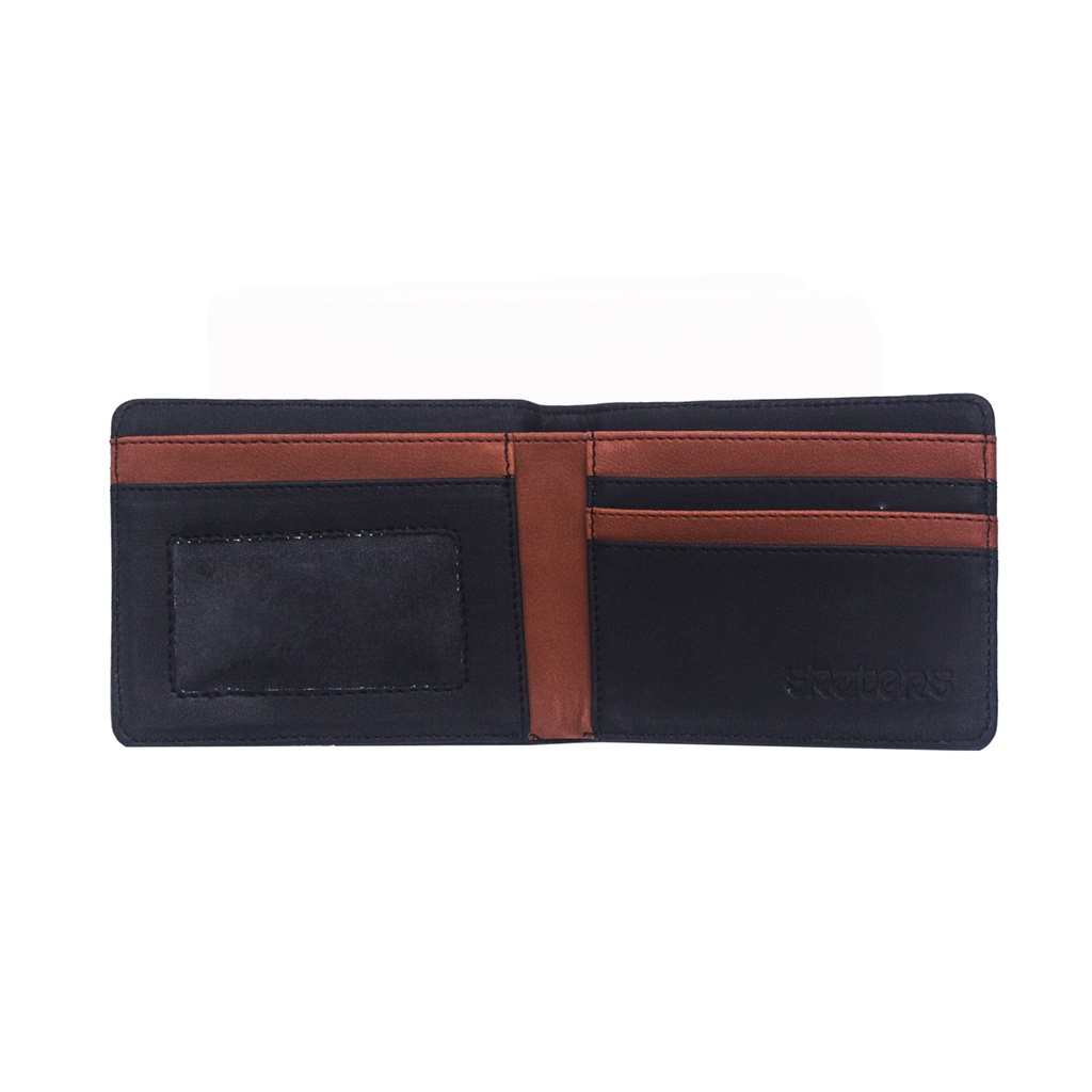 DOMPET LIPAT 2 PENDEK SKATERS VE043 HITAM COKLAT