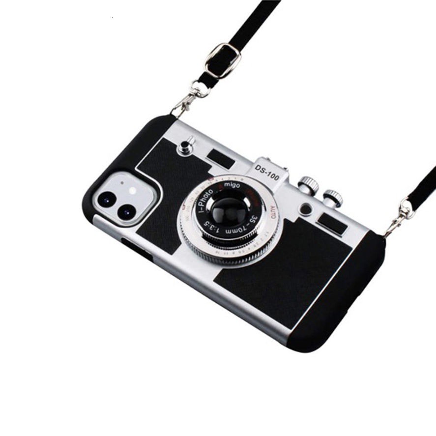 Suitable For IPhone 12 12 Mini 11 Pro XS MAX XR X Se 2020 6 6S 7 8 Plus 25LC Camera Phone Case With Strap