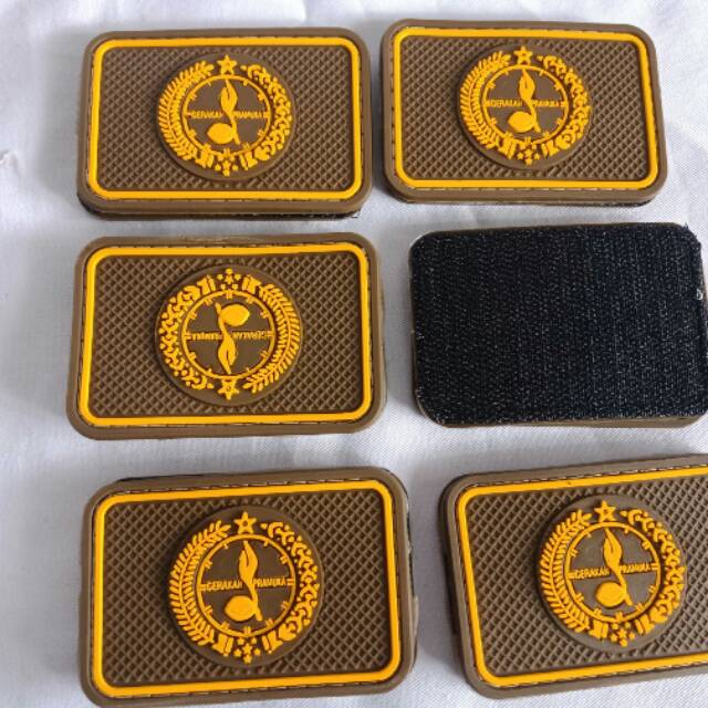 Patch Rubber Velcro Scout/Pramuka, Pengibar Bendera, Purna Paskibraka