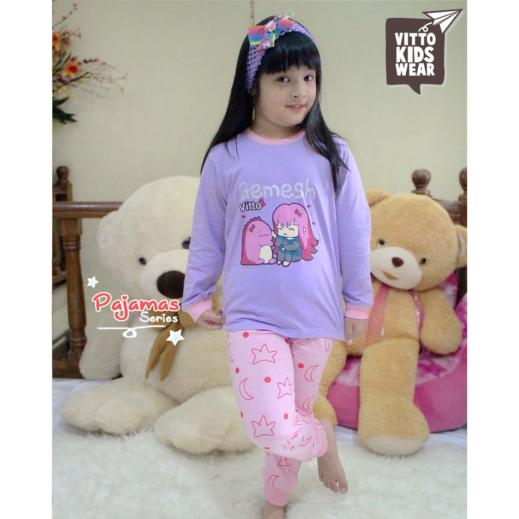 Piyama Anak Pajamas cute Sleepy Vitto