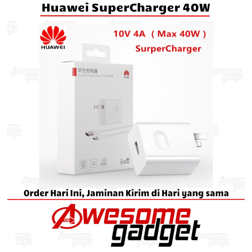 Original Huawei Super Charger 40W P20 P30 Mate Pro 20 30 Fast Charging