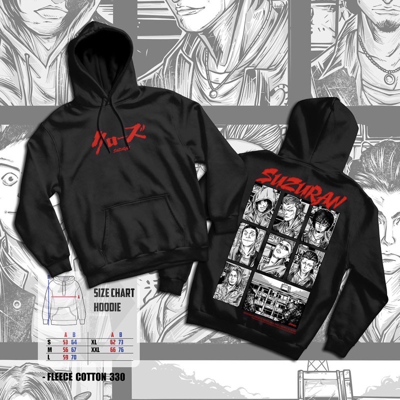 hoodie & coach suzuran crows x worst @gearsecond.apparel
