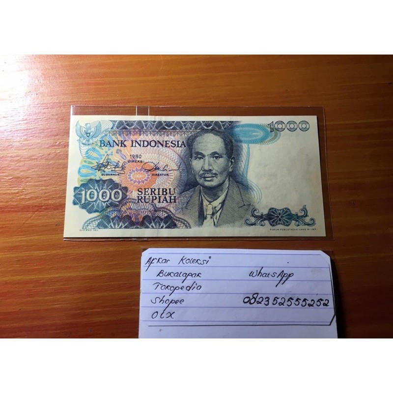 Uang Kuno 1000 Rupiah Soetomo