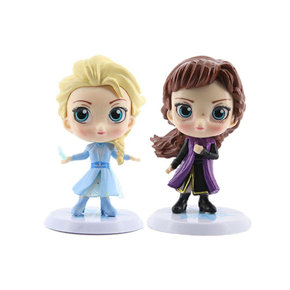 【 ELEGANT 】 Snow Queen Figure 2-8cm Hadiah Anak Gambar Kartun Frozen2 Figure Model Mainan PVC Action Figure