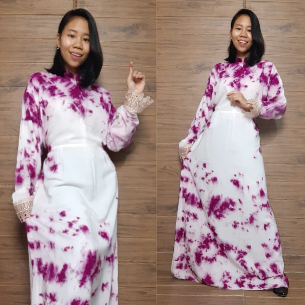 SB Collection Gamis Maxi Marisah Tie Dye Panjang Wanita