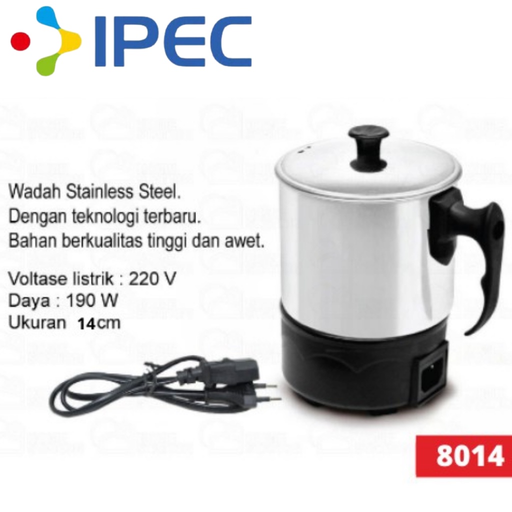 Mug listrik /Teko listrik 14 cm / Pemanas air Electric heating cup 8014