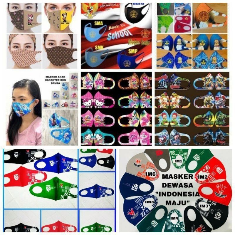 MASKER SCUBA 75 INDONESIA MAJU  BISA DICUCI